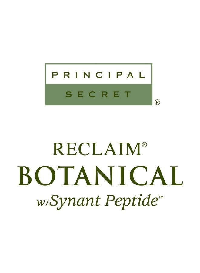 Reclaim Botanical Antiaging Radiant Recovery Fluid Eye Cream Plant Based Retinol Argireline Squalane Peptides Ceramides Hyaluronic Acid For Dark Circles & Wrinkles 0.5Oz