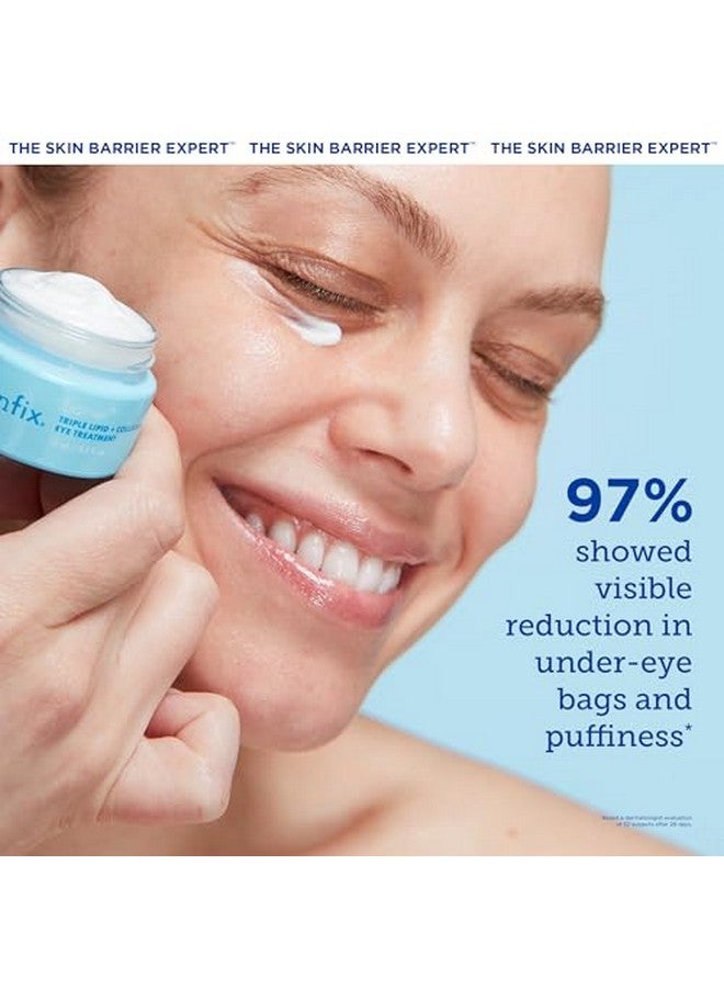 Barrier+ Triple Lipid + Collagen Eye Treatment Infused With Caffeine Niacinamide And Peptides For Depuffing Tightening And Undereye Brightening 15 Ml