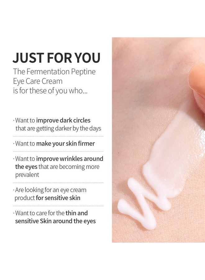 Fermentation Peptine Eye Care Cream (Tube 20Ml) Improve Dark Circles Antiaging Contains 8Types Of Peptide Wrinkles Daily Wrinkle Eye Cream