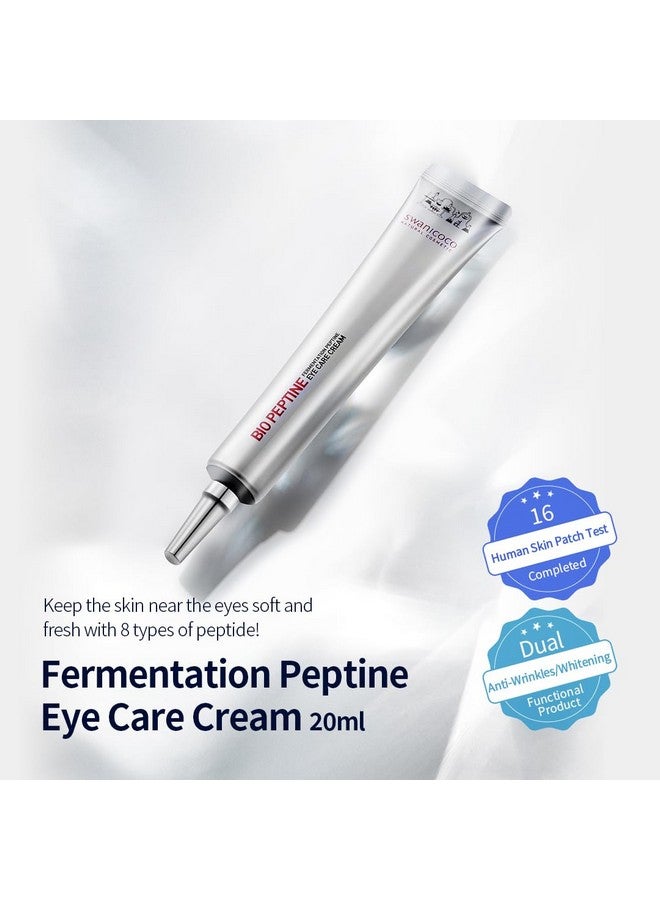 Fermentation Peptine Eye Care Cream (Tube 20Ml) Improve Dark Circles Antiaging Contains 8Types Of Peptide Wrinkles Daily Wrinkle Eye Cream