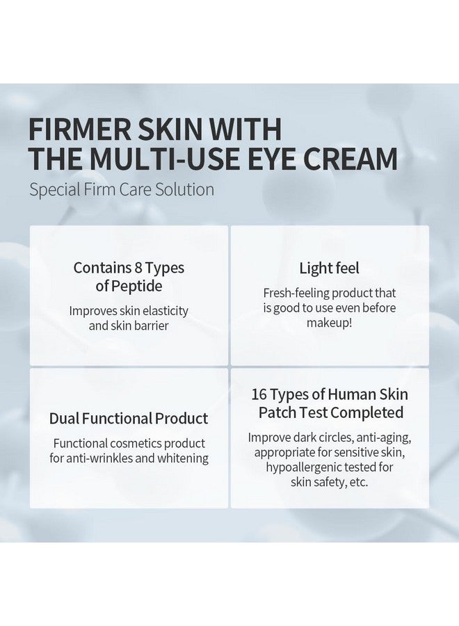 Fermentation Peptine Eye Care Cream (Tube 20Ml) Improve Dark Circles Antiaging Contains 8Types Of Peptide Wrinkles Daily Wrinkle Eye Cream