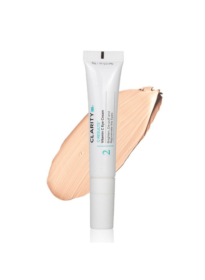 Cresults Natural Plantbased Vitamin C Eye Cream For Dark Circles Eye Bags Puffiness & Wrinkles (0.5 Oz)