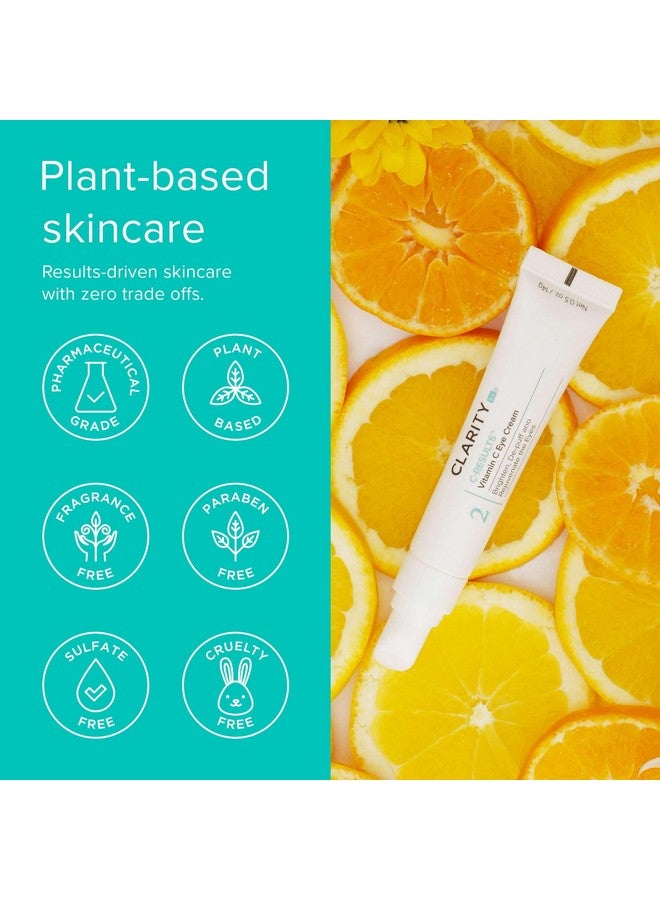 Cresults Natural Plantbased Vitamin C Eye Cream For Dark Circles Eye Bags Puffiness & Wrinkles (0.5 Oz)