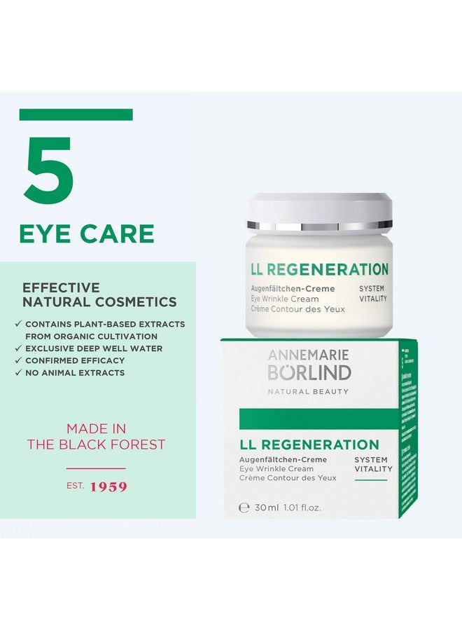 Ll Regeneration Eye Wrinkle Cream Natural Vitamin C + E Anti Aging Eye Cream With Ll Biocomplex For Smoothed Brighter And Plump Skin With New Elasticity 1.1 Oz