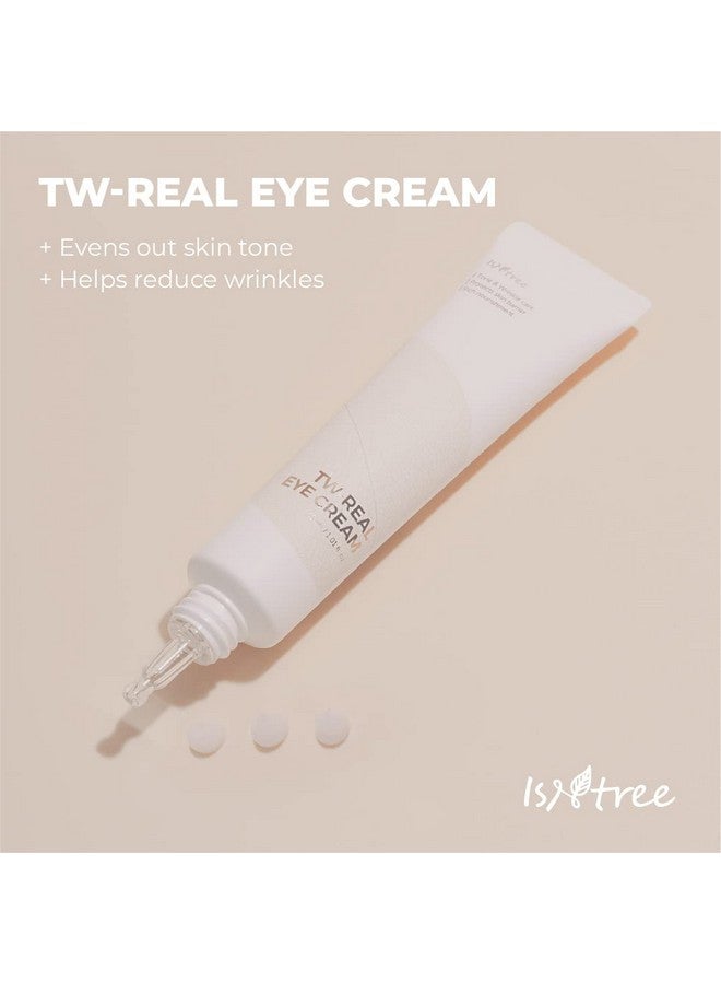 Twreal Eye Cream Korean Eye Cream For Dark Circles Bags Under Eyes 1.01 Fl. Oz. Treatment Care Reduce Fine Lines Puffiness Dryness Dull Spots Under Eye