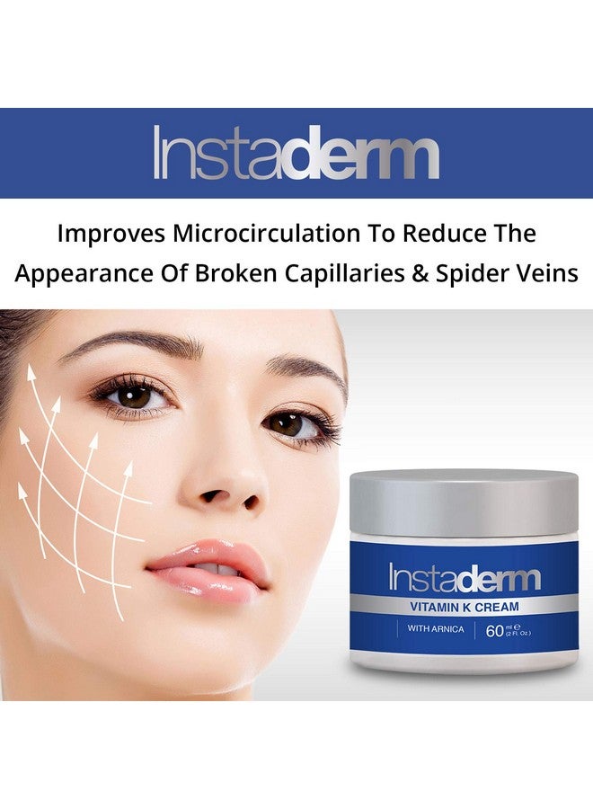 Vitamin K Cream Bruise Healing Formula With Arnica. Dark Spot Moisturizer For Bruising Spider Veins & Broken Capillaries. Repair Under Eye Dark Circles & Puffiness.