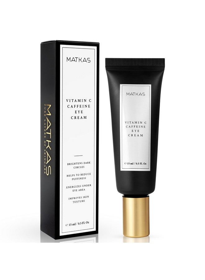 Korean Vitamin C Eye Cream For Dark Circles And Puffiness Bags Wrinkles Hydrating Energizing Brightening Under Eye Cream Anti Aging Puffy Eyes Treatment Caffeine Peptides Vitamin E