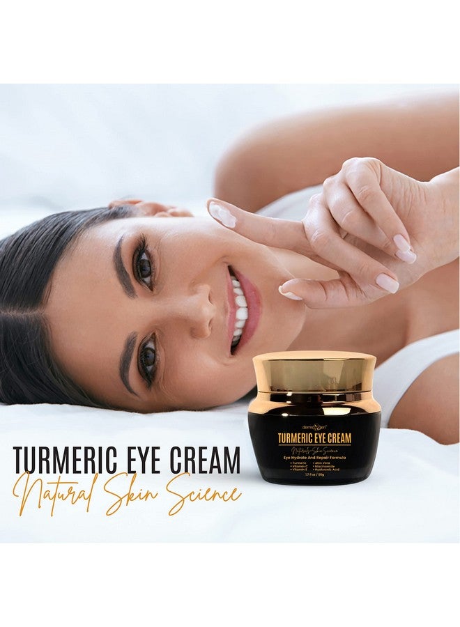 Turmeric + Vitamin C Eye Cream Booster Anti Aging Eye Cream Hydrating & Moisturizing Eye Cream For Dark Circles Puffiness Visible Results Under Eye Cream Reduces Eye Bags & Fine Lines.