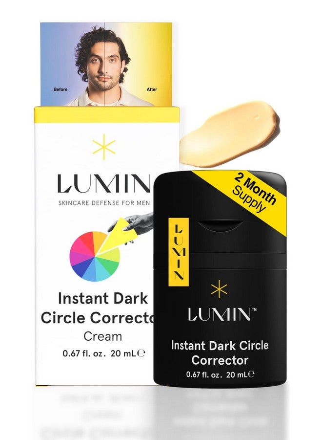 Instant Dark Circle Corrector For Men (Not A Concealer) Reduce The Look Of Dark Circles Puffiness Under Eye Men Makeup Men'S Color Correcting Eye Cream 20Ml
