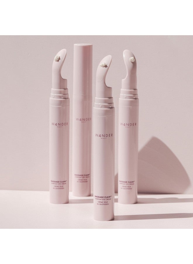 Baggage Claim Everyday Eye Cream Eye Serum For Dark Circles Undereye Bags & Fine Lines Hydrating Eye Cream With Hyaluronic Acid + Vitamin C Brightens Tightens & Lifts 0.5 Oz