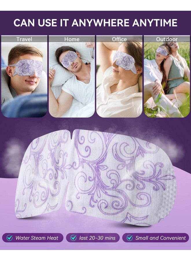 30 Packs Lavender Steam Eye Mask Heated Eye Mask For Dark Circles And Puffiness Warm Eye Mask For Dry Eye Mask Relief Eye Fatigue Headache Hot Sleep Eye Mask For Disposable Moist Heat Eye Compress