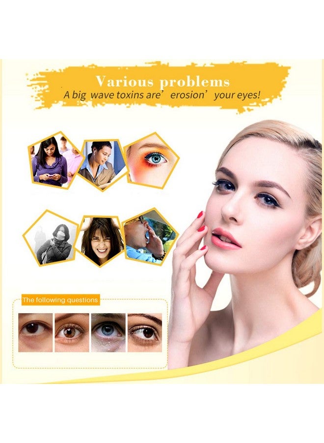 Eye Mask 30 Pairs Collagen Under Eye Patches Black Crystal Eye Gel Pads For Reducing Dark Circles Lighten Wrinkles Antiaging Moisturizing Fine Lines Eye Bags Puffiness Women Men