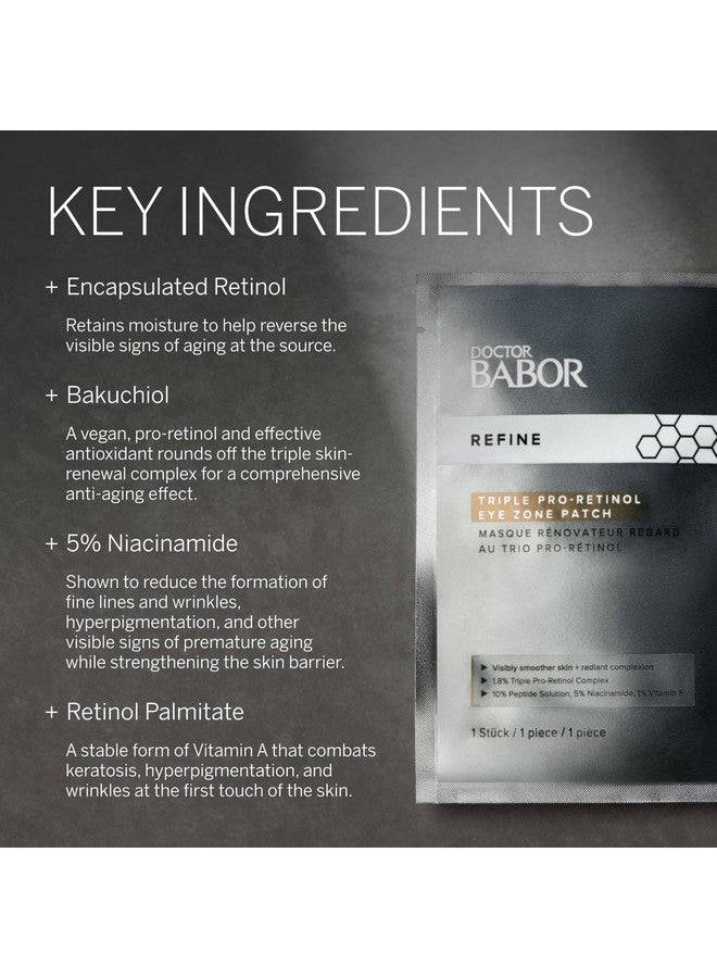 Doctor Retinol Eye Patches Antiaging Eye Patches Against Dark Circles And For A Tightening Antiwrinkle Eye Mask Triple Proretinol Renewal Eye Zone Patch 5 Pack