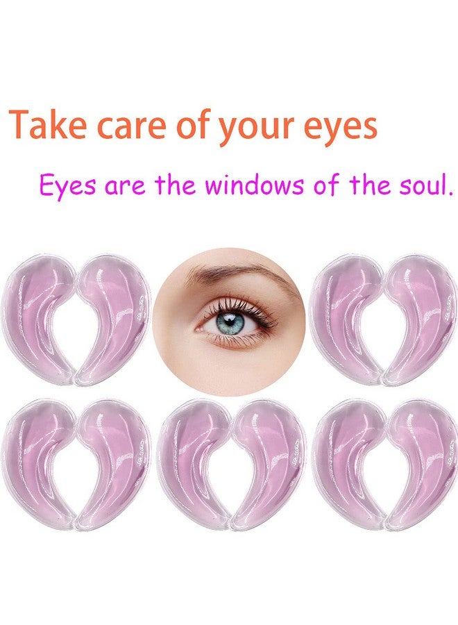 Reusable Gel Eye Ice Pack Cooling Eye Pad Hot ＆ Cold Treatment For Eye Strain Eye Swelling Eye Redness Puffy Eyes Dark Circles Smooth Fine Lines And Eye Recover Surgery. 10Pcs