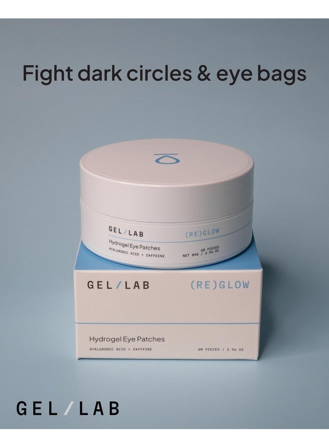 Reglow Under Eye Gel Patch Korean Hydrating Eye Mask Hyaluronic Acid & Caffeine Reduce Wrinkles While Brightening And Minimizing Dark Circles & Puffiness 60 Patches