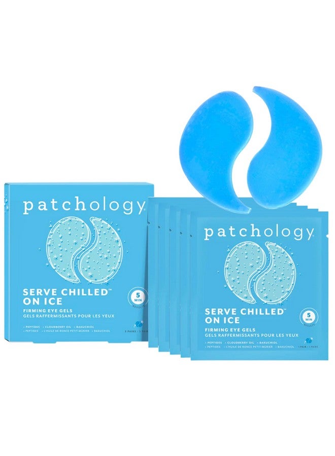 Patchology Iced Cooling Under Eye Mask Patches With Peptides Cloudberry Oil And Bakuchiol. Cool Eye Gels To Firm Skin And Soothe Reduce Fine Lines And Under Eye Bags By Patchology 5 Pair