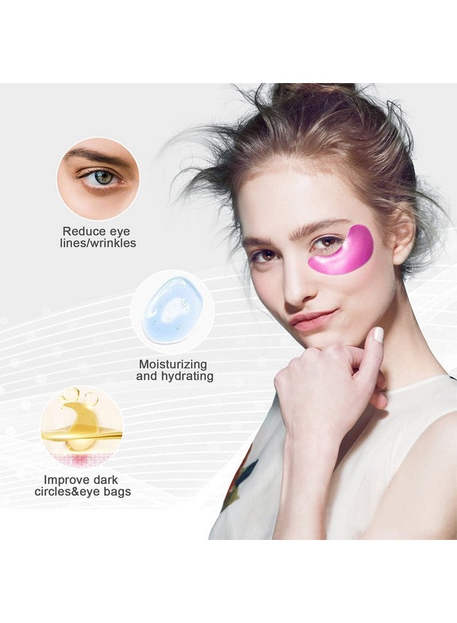 30 Pairs Gel Collagen Eye Padscrystal Collagen Under Eye Mask For Moisturizingreducing Fine Lines&Dark Circles& Puffy Eyes Under Eye Patch For Women Men Pink