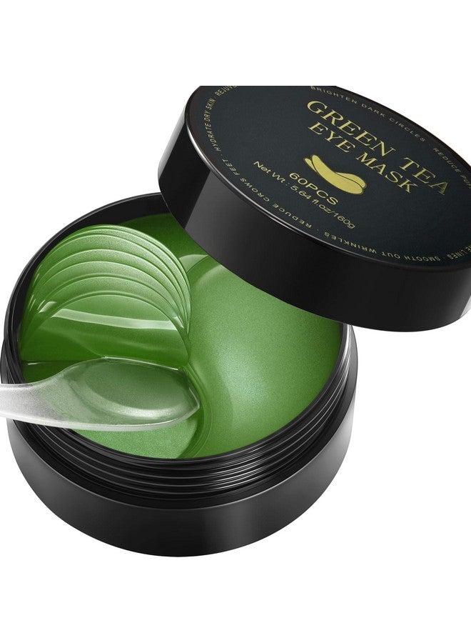 Under Eye Patches Green Tea 30 Pairs Skin Treatment Masks For Dark Circles Puffiness Wrinkle Hydrating Eye Mask Antiageing Collagen Plant Extract