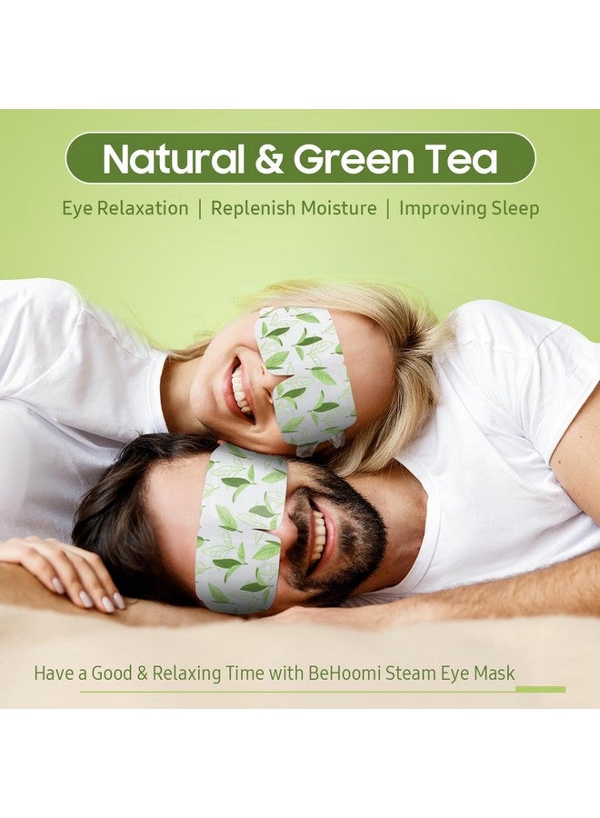 Steam Eye Mask Heated Eye Mask Warm Compress For Eyes Disposable Self Heating Moist Heat Eye Masks Sleep Mask For For Home Office Travel Stocking Stuffers (Green Tea 10 Packs)