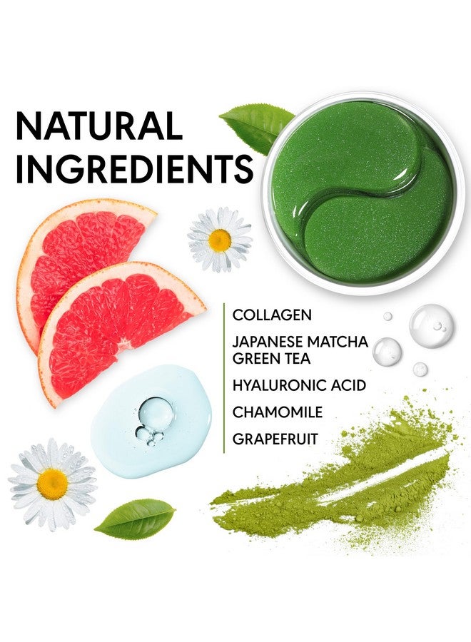 Green Tea Under Eye Patches For Wrinkles And Eye Bags Eye Masks For Dark Circles And Puffiness With Collagen Hyaluronic Acid Under Eye Mask For All Skin Types 30 Pairs