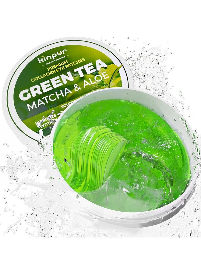 Green Tea Under Eye Patches For Wrinkles And Eye Bags Eye Masks For Dark Circles And Puffiness With Collagen Hyaluronic Acid Under Eye Mask For All Skin Types 30 Pairs