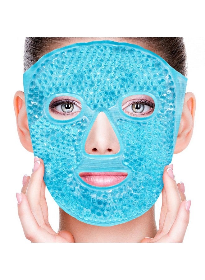 Cold Face Eye Masks Ice Face Mask Hot Cold Compress For Dark Circles Puffiness Migraines Headache Stress Redness Cooling Face Masks For Women Man Skin Care