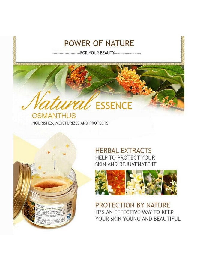 Golden Osmanthus Eye Mask Gold Eye Treatment Masks Under Eye Patches Dark Circles Treatment Eye Bags Patches Puffy Eyes Antiwrinkle Undereye Gel Pads 80Pcs