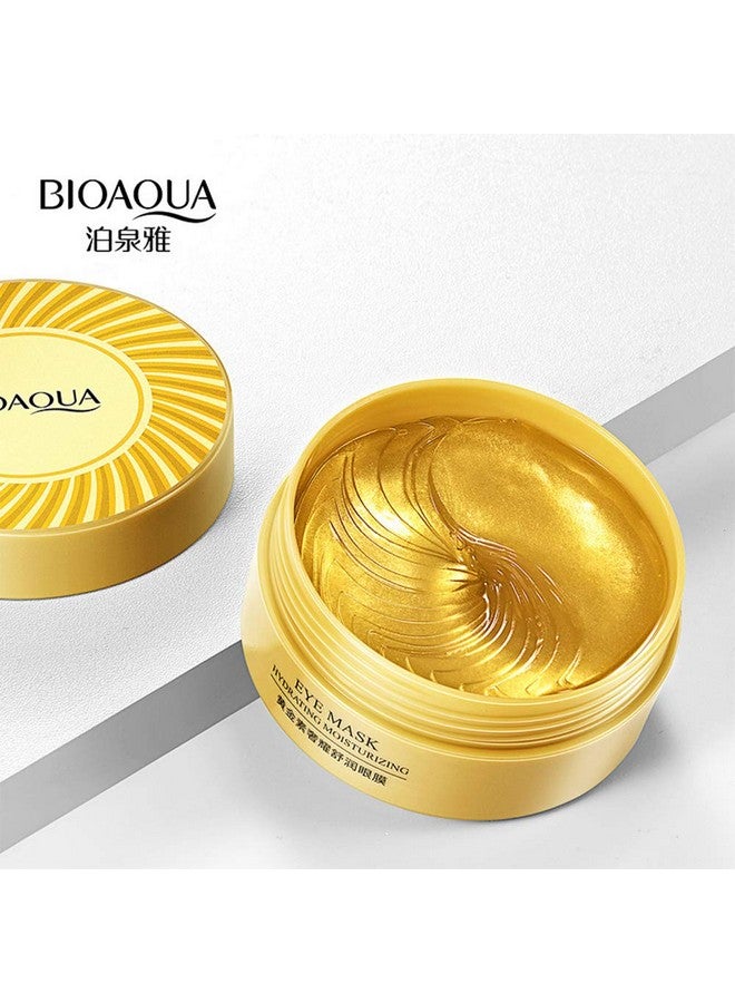 30 Pairs Eye Mask Moisturizing Hydrating Antiwrinkle Antiaging Remove Dark Circles Smooth Nourishing Refreshing (Gold)