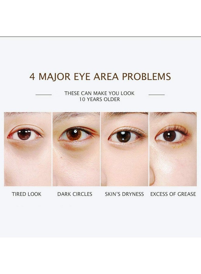 30 Pairs Eye Mask Moisturizing Hydrating Antiwrinkle Antiaging Remove Dark Circles Smooth Nourishing Refreshing (Gold)