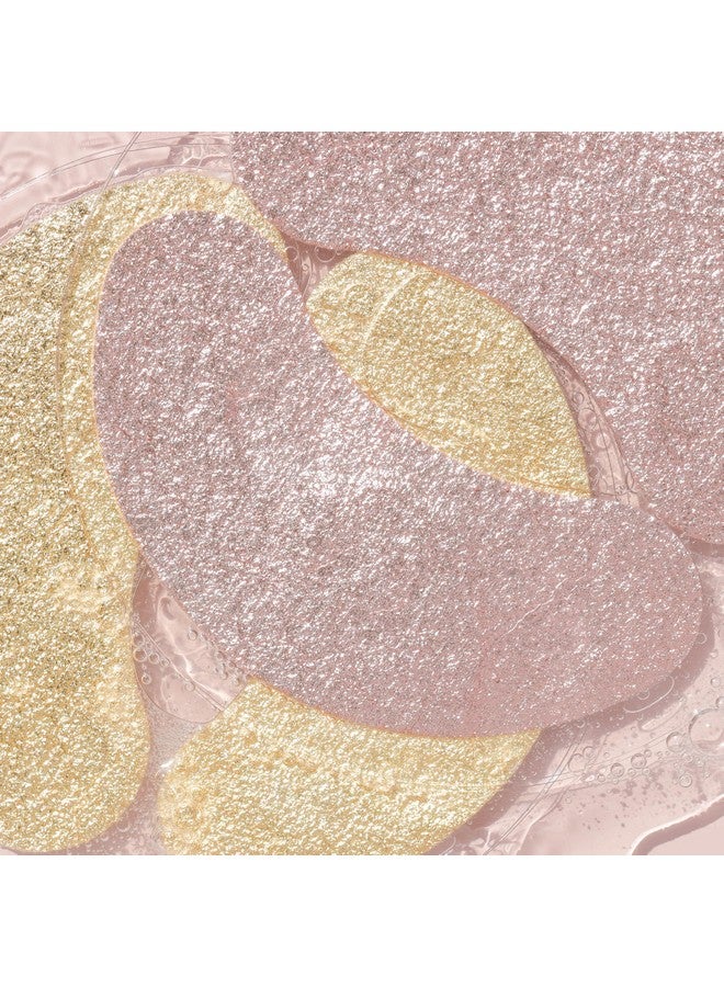 Baggage Claim Rose Gold Foil Under Eye Patches For Dark Circles And Puffiness Under Eye Mask Depuffs & Firms Brightening Eye Mask For Under Eye Bags (6 Pairs)