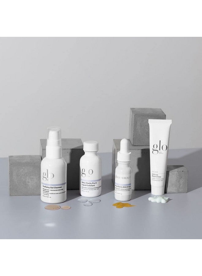 Clarify + Balance Skincare Set For Breakout Prone Skin Mini Purifying Gel Cleanser Mini Oil Free Moisturizer Mini Betaclarity Bha Drops Mini Betaclarity Pro 5 Liquid Exfoliant