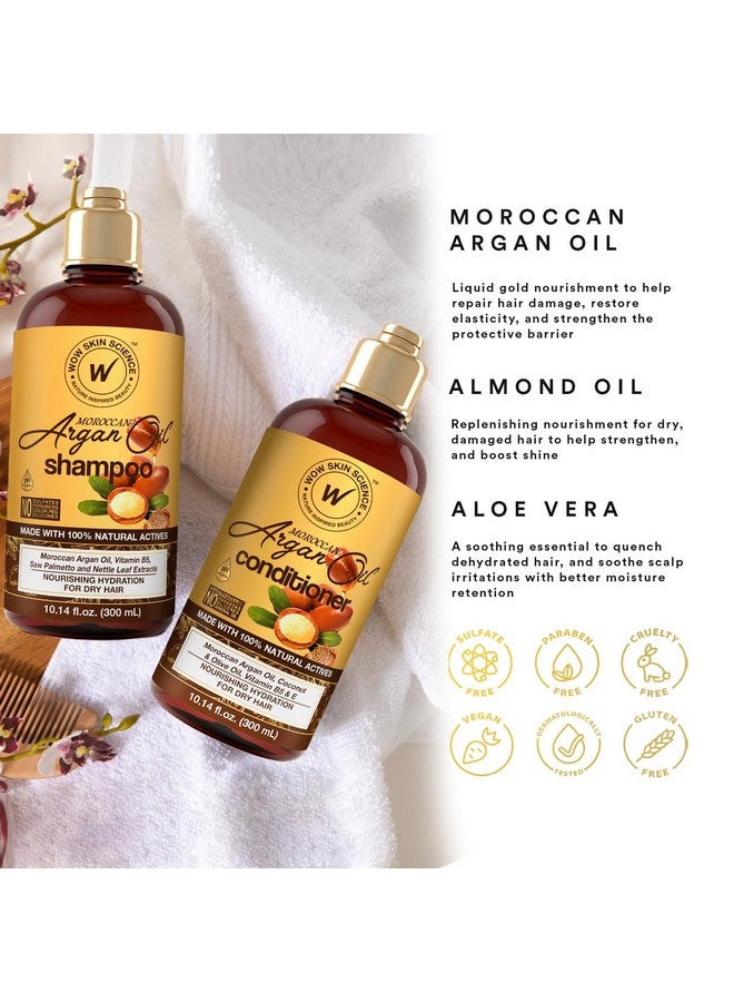 Moroccan Argan Oil Shampoo And Conditioner Set Moroccan Oil Shampoo & Conditioner Set Sulfate & Paraben Free Shampoo & Conditioner Set For All Hair Types