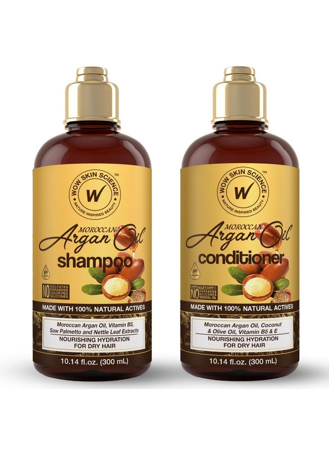 Moroccan Argan Oil Shampoo And Conditioner Set Moroccan Oil Shampoo & Conditioner Set Sulfate & Paraben Free Shampoo & Conditioner Set For All Hair Types