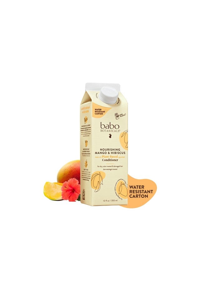 Nourishing Mango & Hibiscus Conditioner For Dry Damaged Colortreated Hair Moisturize & Soften Waterresistant Carton 80% Less Plastic Vegan Silicone Free