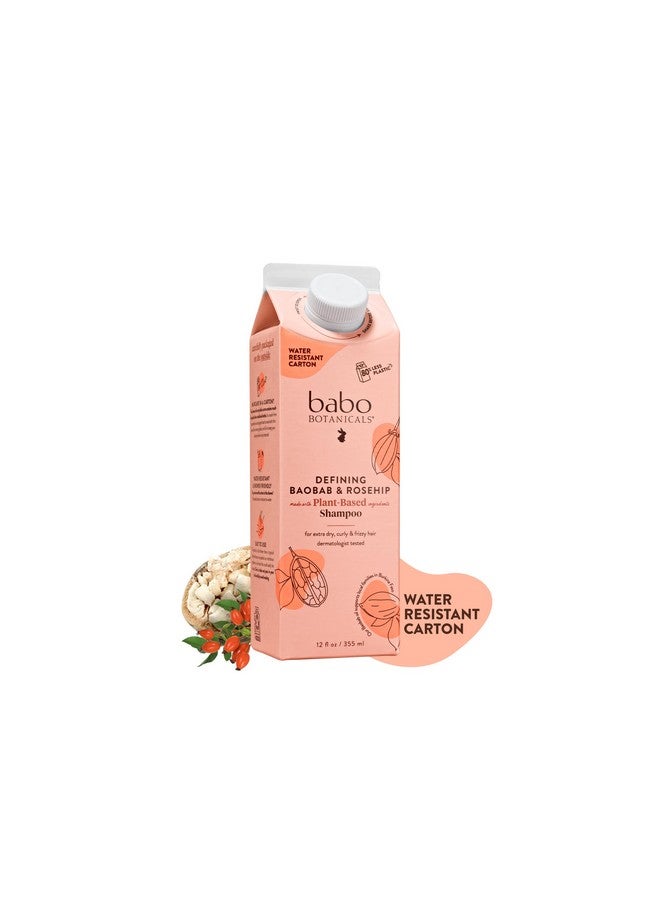 Defining Baobab & Rosehip Shampoo For Extra Dry Curly Hair Smooth & Define Passion Fruit Ferment For Scalp Waterresistant Carton W. 80% Less Plastic Vegan