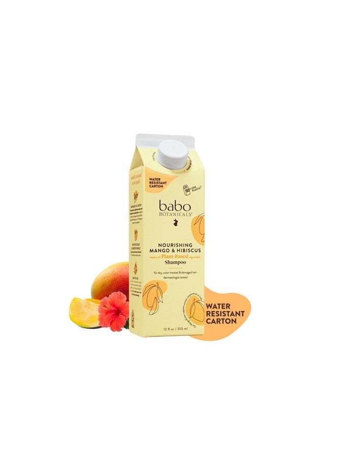 Nourishing Mango & Hibiscus Shampoo For Dry Damaged Colortreated Hair Moisturize & Soften Passion Fruit Ferment For Scalp Waterresistant Carton W. 80% Less Plastic Vegan
