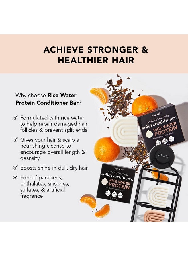 Rice Bar Shampoo And Conditioner Bar For Hair Growth Made In Us Rice Shampoo Bar & Conditioner Bar For Strengthening Hair Rice Water Shampoo Bar & Conditioner Soap Paraben Free 2Pc Set