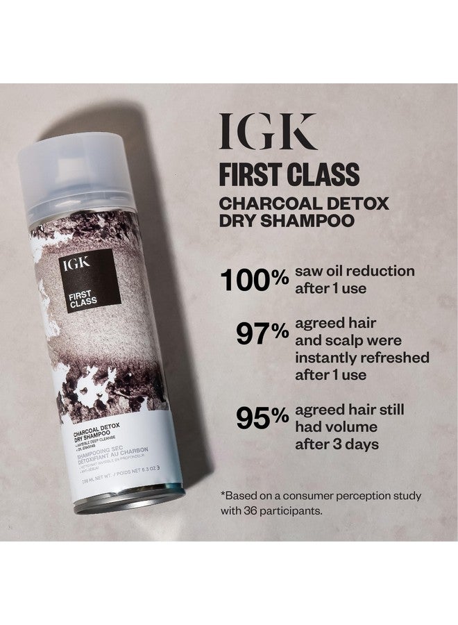 First Class Charcoal Detox Dry Shampoo Dry Shampoo Spray Overnight Dry Shampoo Best Dry Shampoo For Oily Hair 6.3 Oz