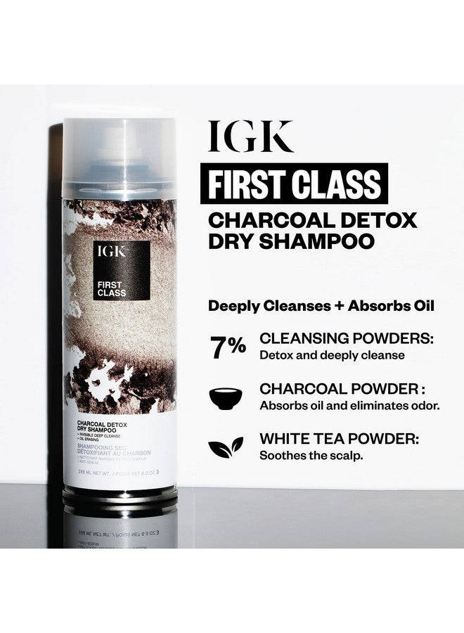 First Class Charcoal Detox Dry Shampoo Dry Shampoo Spray Overnight Dry Shampoo Best Dry Shampoo For Oily Hair 6.3 Oz