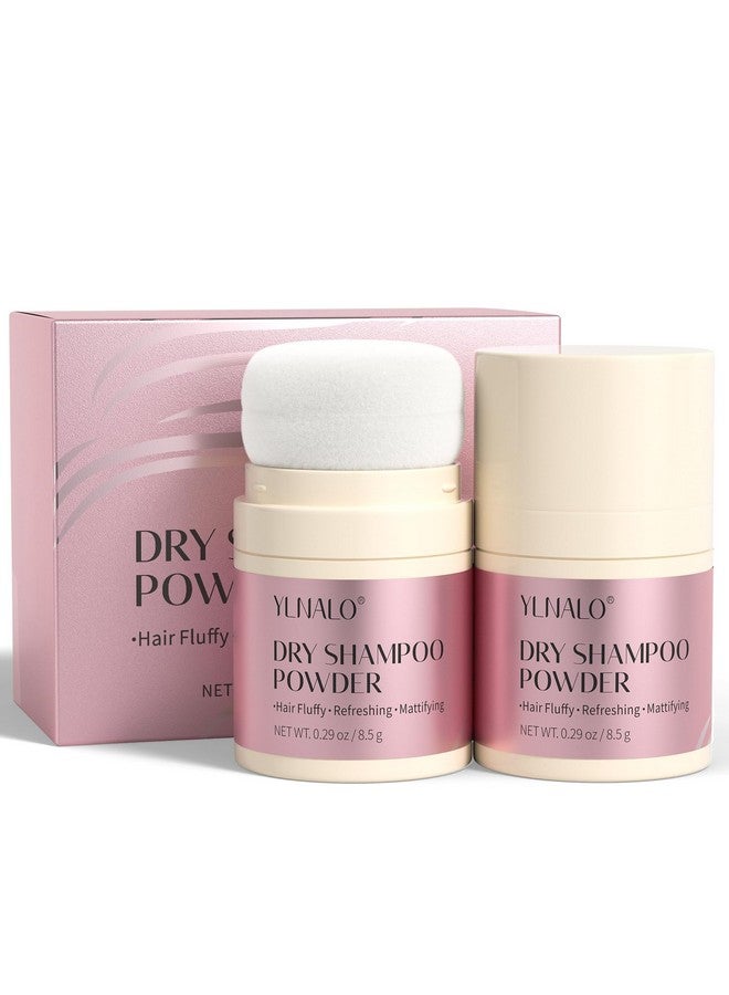 Dry Shampoo Powder Mattifying Root Fuller Looking Refreshing Hairnonaerosol No White Cast Travel Size Dry Shampoo Suitable For Women And Men 2 Count 0.58Oz