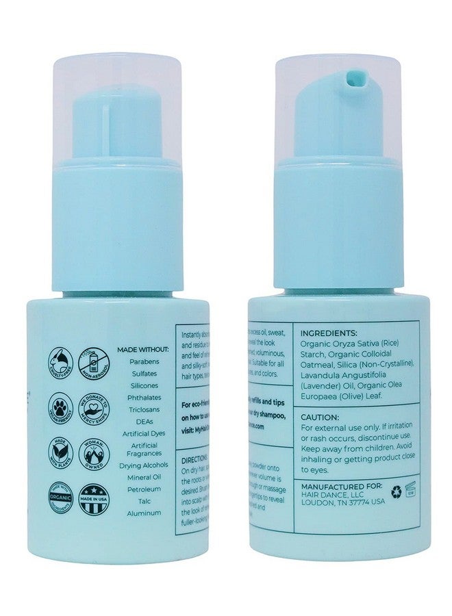 Dry Shampoo Powder Nonaerosol Natural & Organic Jumbo Size Made In Usa No Benzene Vegan Cruelty Free For All Hair Colors Talc Free Lavender Oil Scent 1.6 Ouncesustainable Packaging