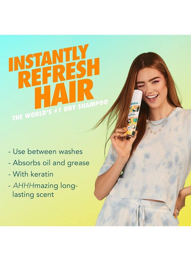 Dry Shampoo Tropical Fragrance Refresh Hair And Absorb Oil Between Washes Waterless Shampoo For Added Hair Texture And Body 6.73 Oz Dry Shampoo Bottle