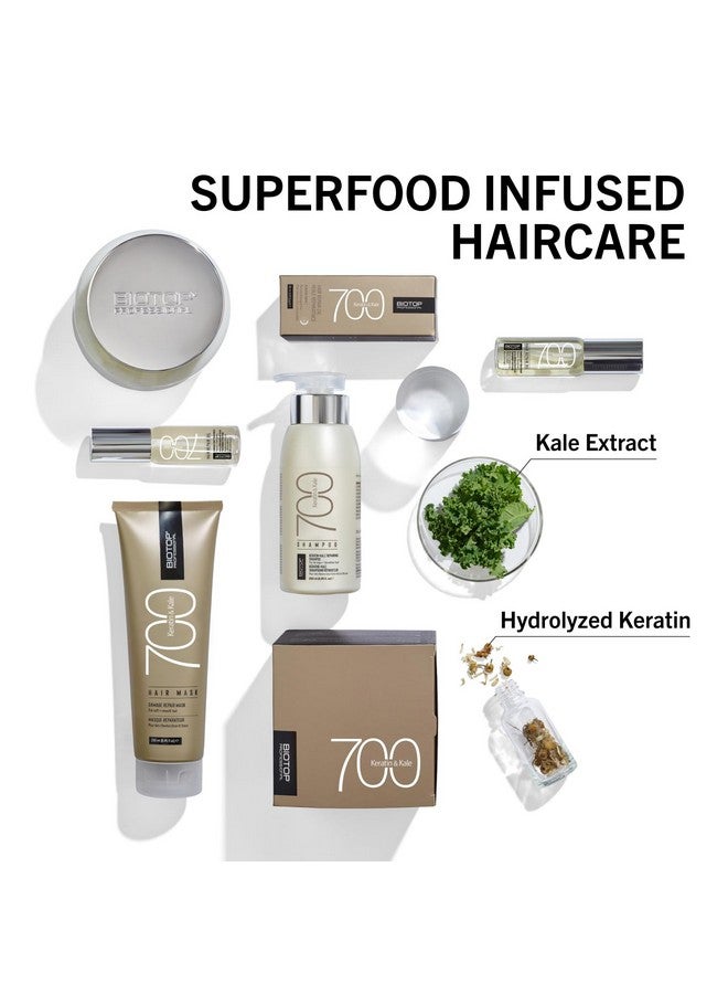 700 Keratin And Kale Silky Touch Hair Styling Cream For Extra Shine & Polish Flyaway Tamer Frizz Control For All Hair Types 4.05 Fl Oz