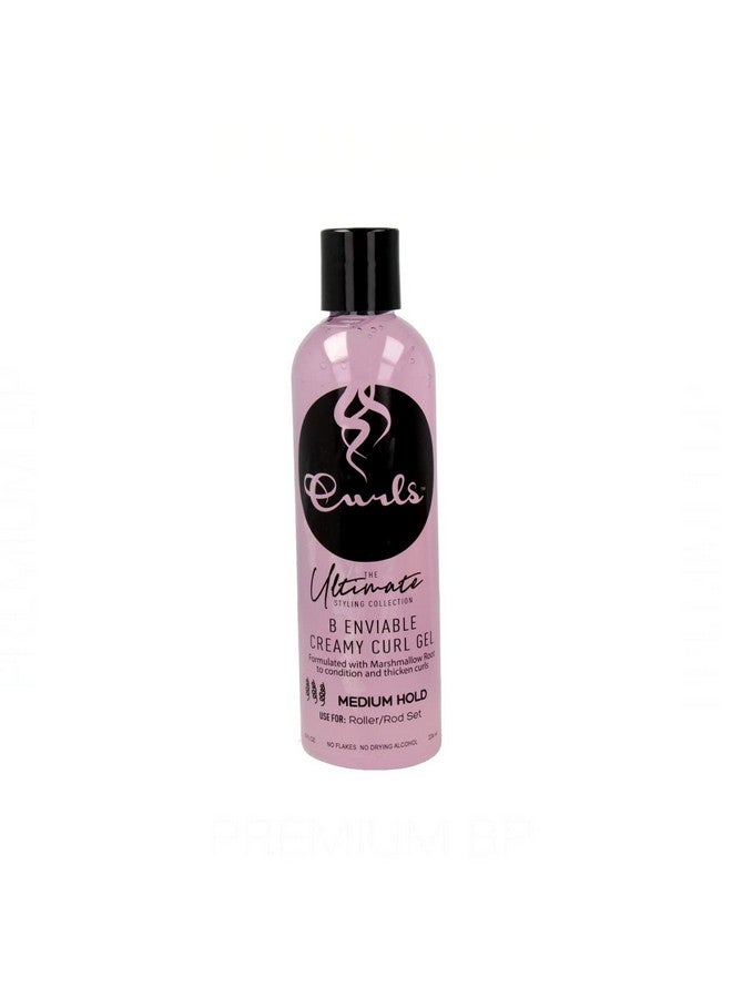 The Ultimate Styling Collection B Enviable Creamy Curl Gel (Medium Hold) 8 Ounces Pink