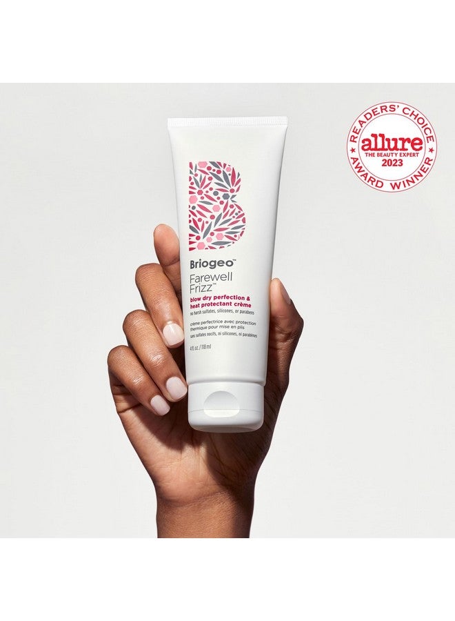 Farewell Frizz Blow Dry Cream Heat Protectant For Hair Anti Frizz Hair Product With Argan Oil For Styling 2 Oz