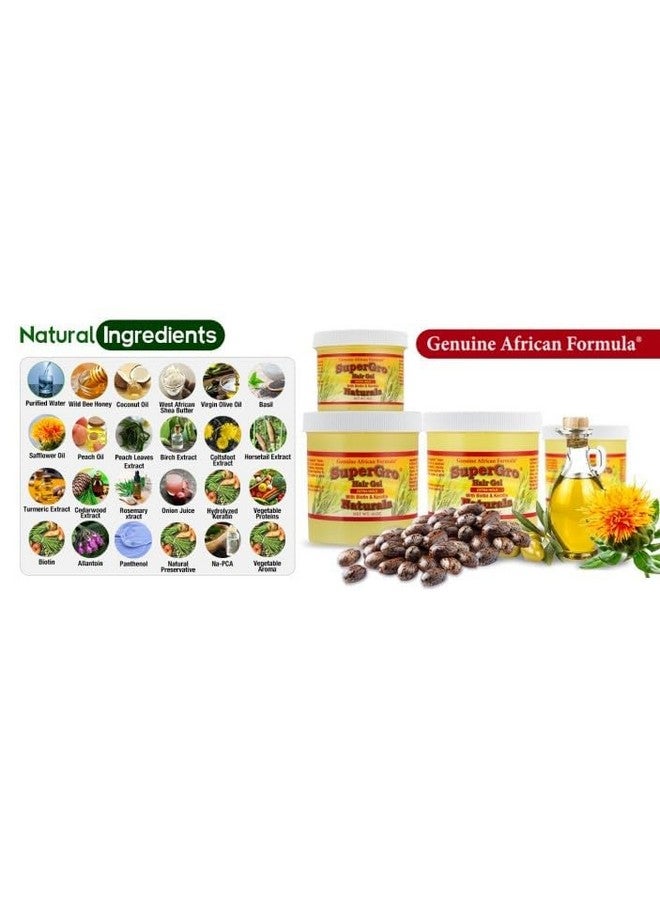 Supergrow Hair Gel Extra Hold 8Oz