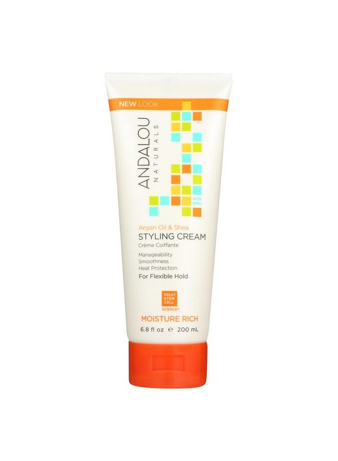 Styling Cream Argan Oil & Shea Moisture Rich 6.8 Oz By Andalou Naturals