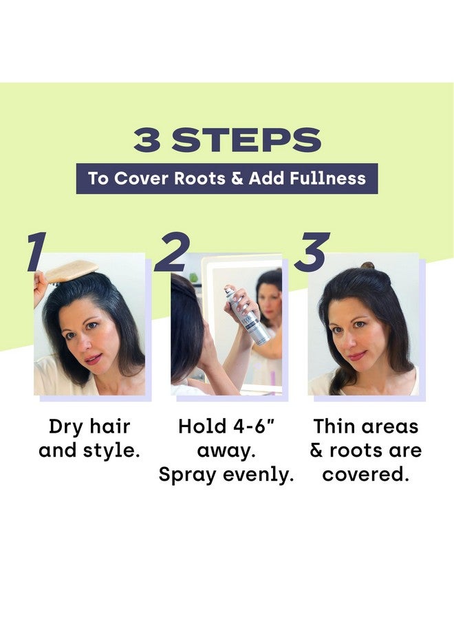 Colored Hair Thickener 5.1 Oz Dark Brown Hair Spray Can For Thinning Hair Hair Spray For Root Touch Up And Hair Thickening