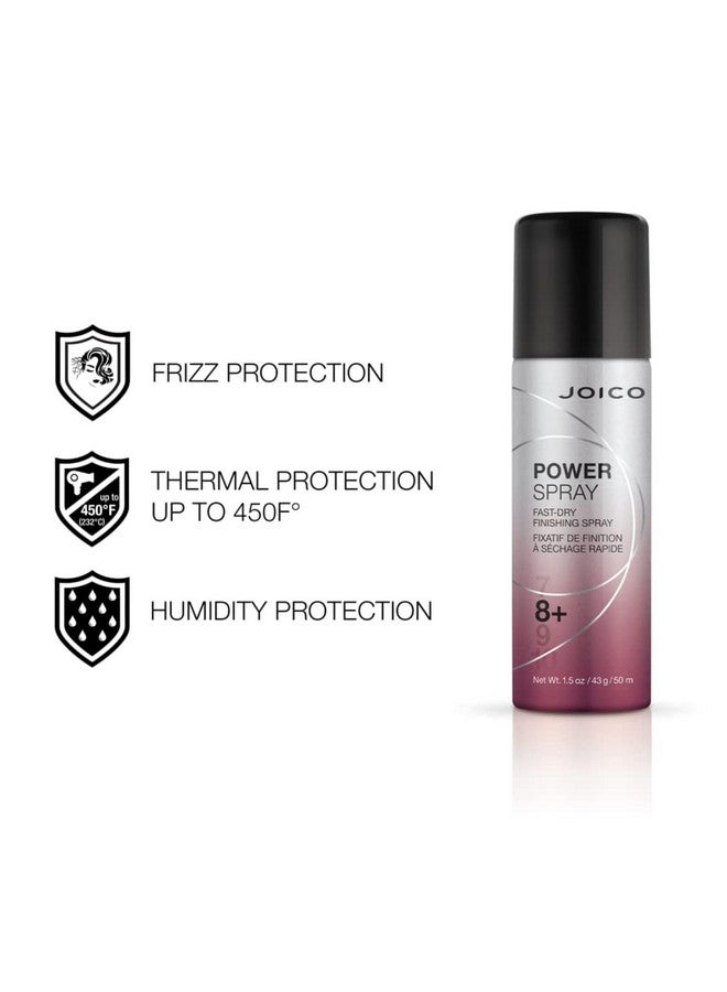 Power Spray Fastdry Finishing Spray For Most Hair Types Protect Against Heat & Humidity Protect Against Pollution & Harmful Uv Paraben & Sulfate Free 72 Hour Hold 1.5 Fl Oz