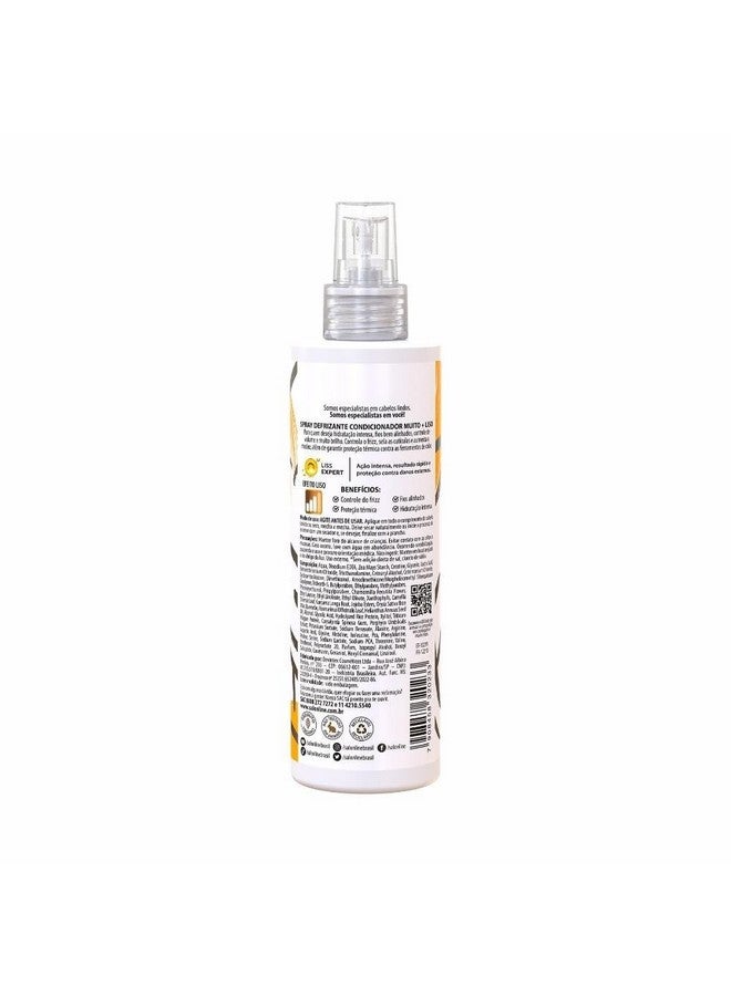 Linha Meu Liso (Muito Mais Liso) Spray Desfrizzante Protetor Termico 240 Ml (My Straight (Much Smoother) Collection Thermal Protector Defrizzing Spray 8.11 Fl Oz)